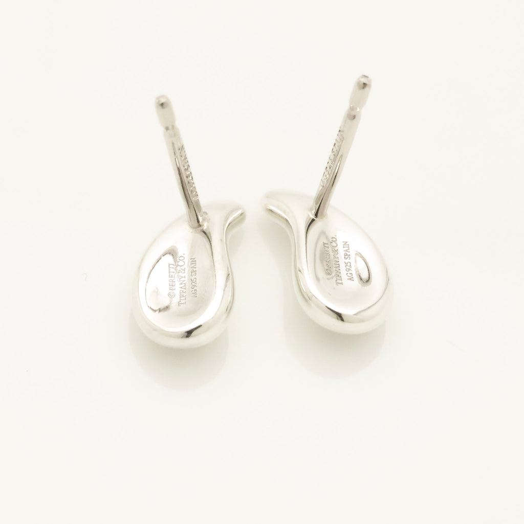 Tiffany & Co. Peretti Teardrop Stud Earrings Sterling Silver 925