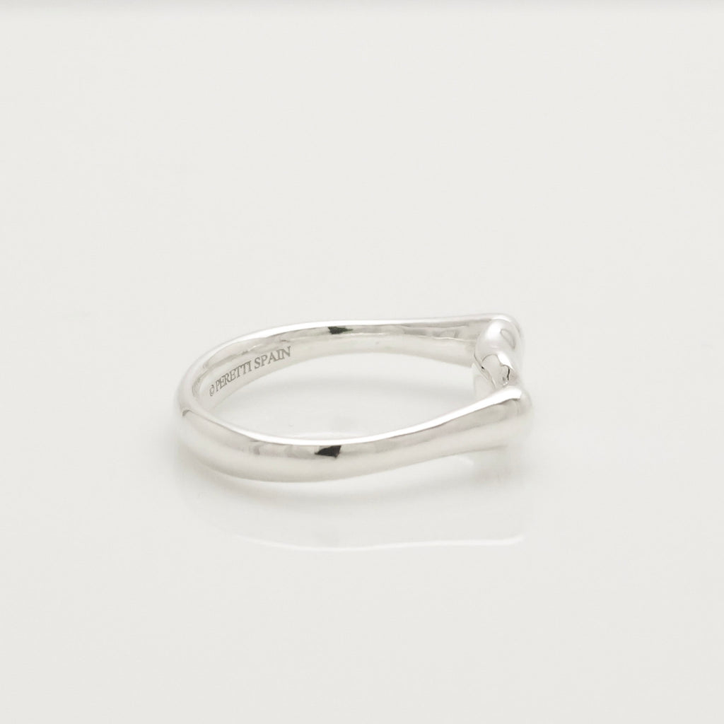 Tiffany & Co. Elsa Peretti Bean Ring Sterling Silver 925 