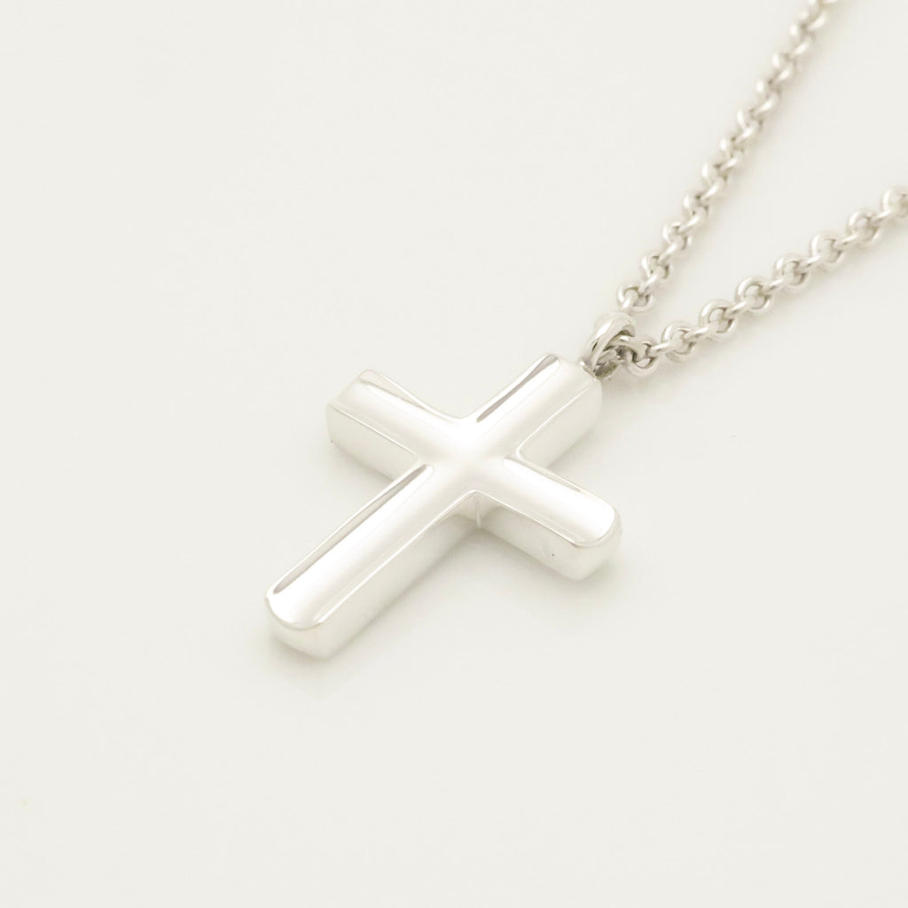  Tiffany & Co. Picasso Groove Cross Necklace Sterling Silver 925 