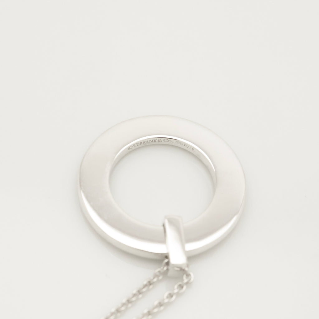 Tiffany & Co. 1837 Round Circle Necklace Sterling Silver 925