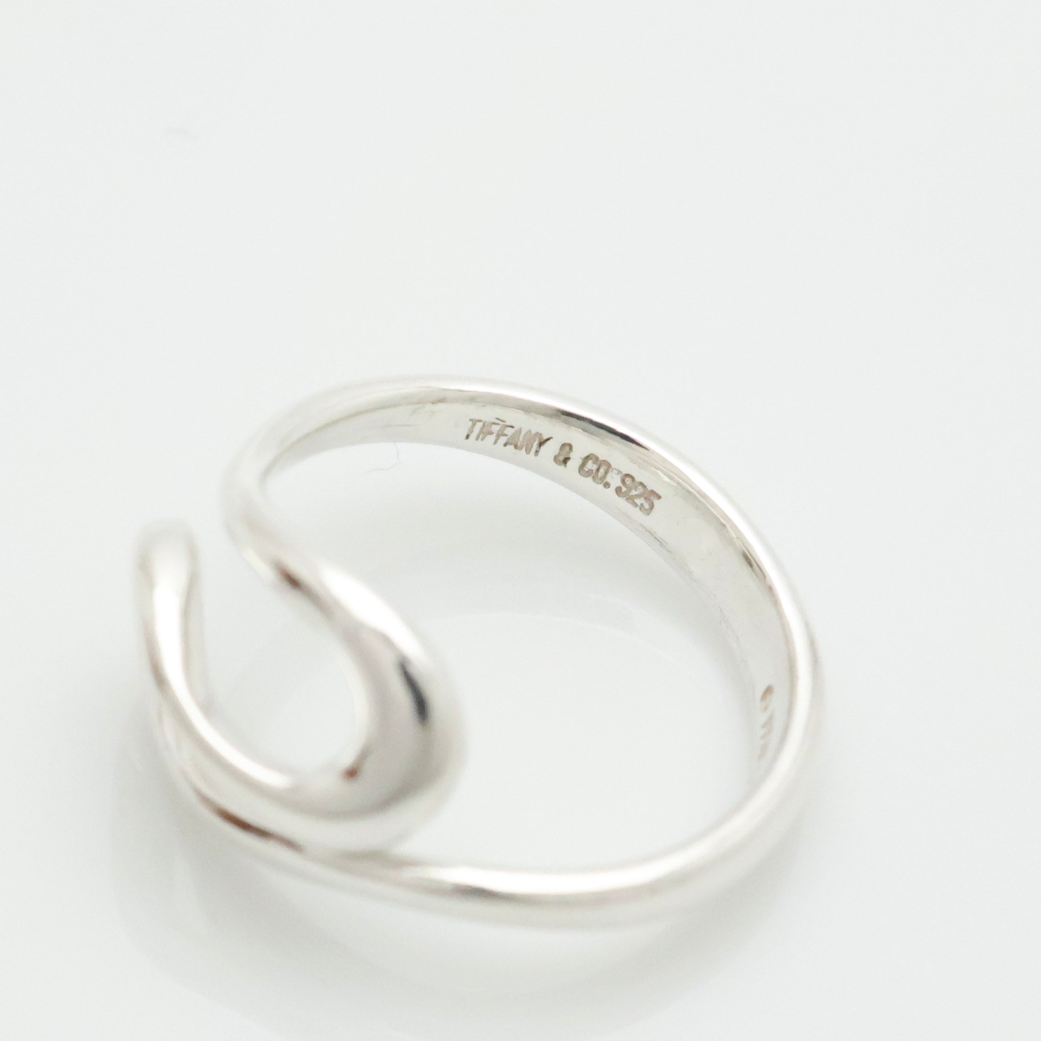 Tiffany & Co. Elsa Peretti Open Wave Ring Sterling Silver 925 