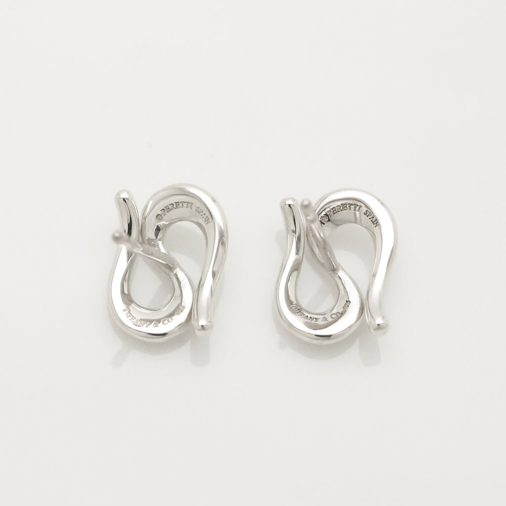 TIFFANY&Co. オープン ウェーブ エルサペレッティ スタッド ピアス AG925