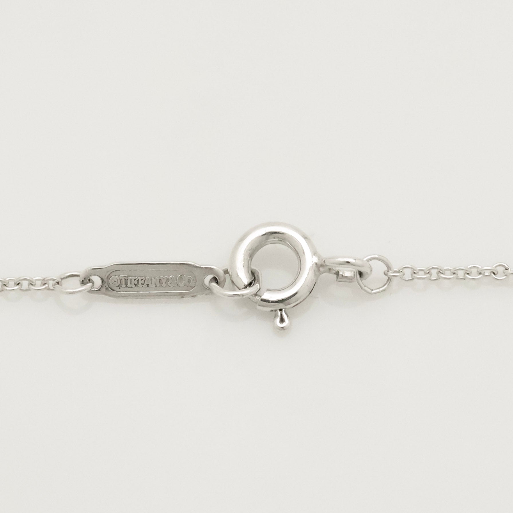 TIFFANY&Co. ハート ロック ブルーエナメル ネックレス AG925
