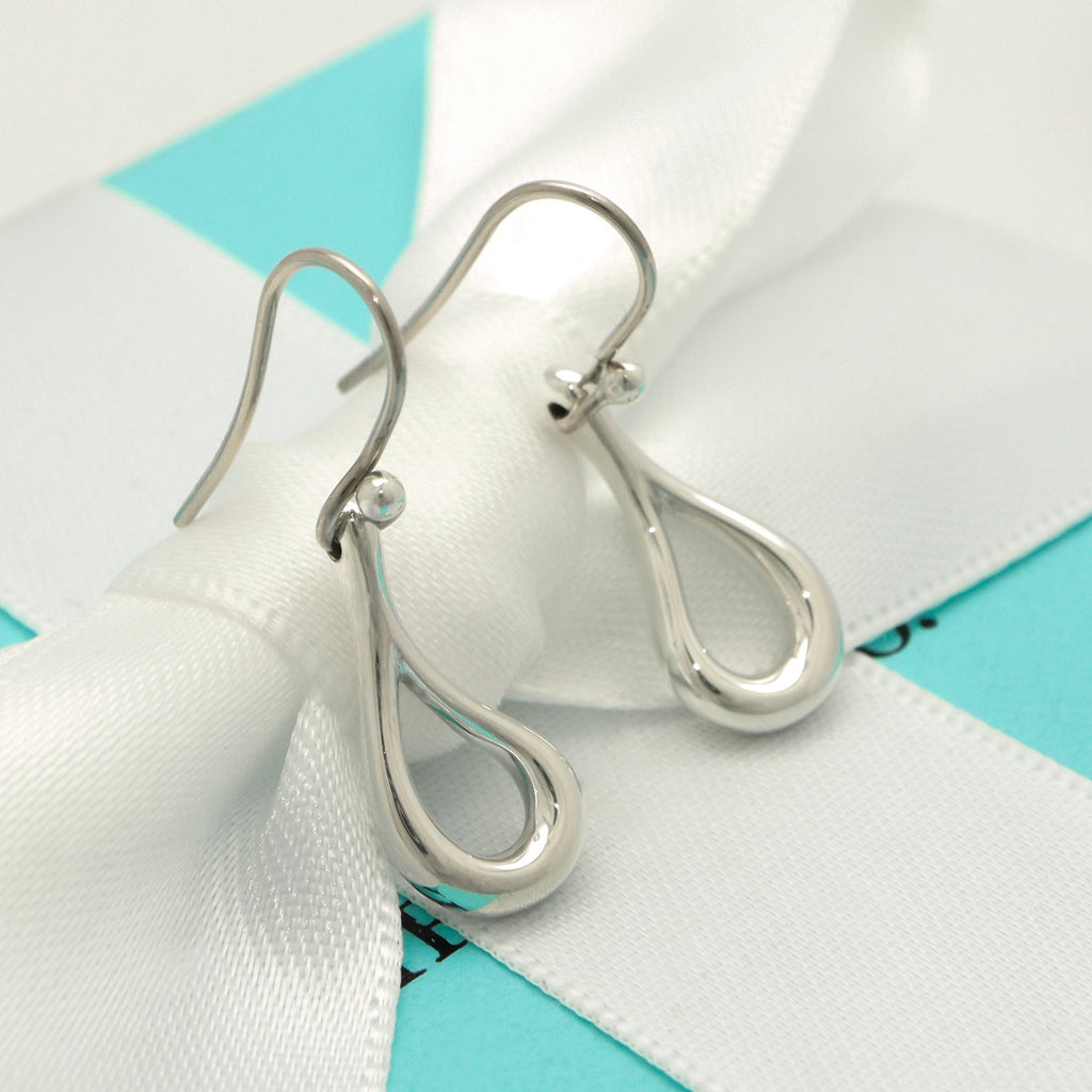 TIFFANY&Co.  オープン ティアドロップ エルサペレッティ フック ピアス AG925