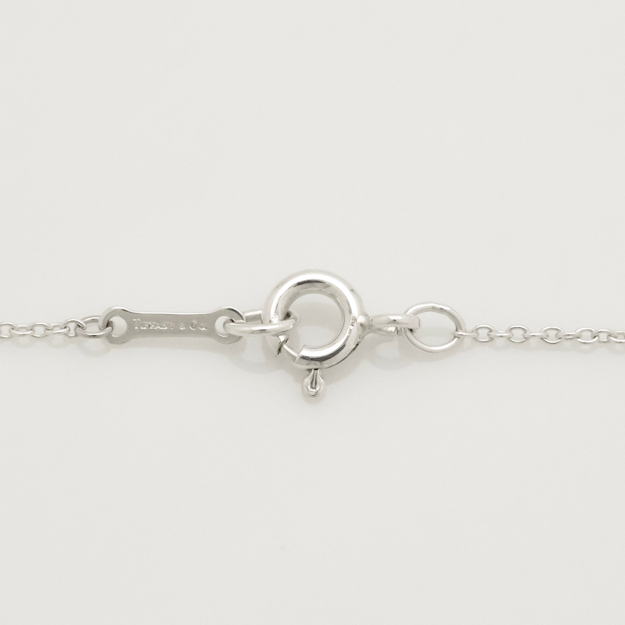  Tiffany & Co. Peretti Large  Bean Necklace  Sterling Silver 925 