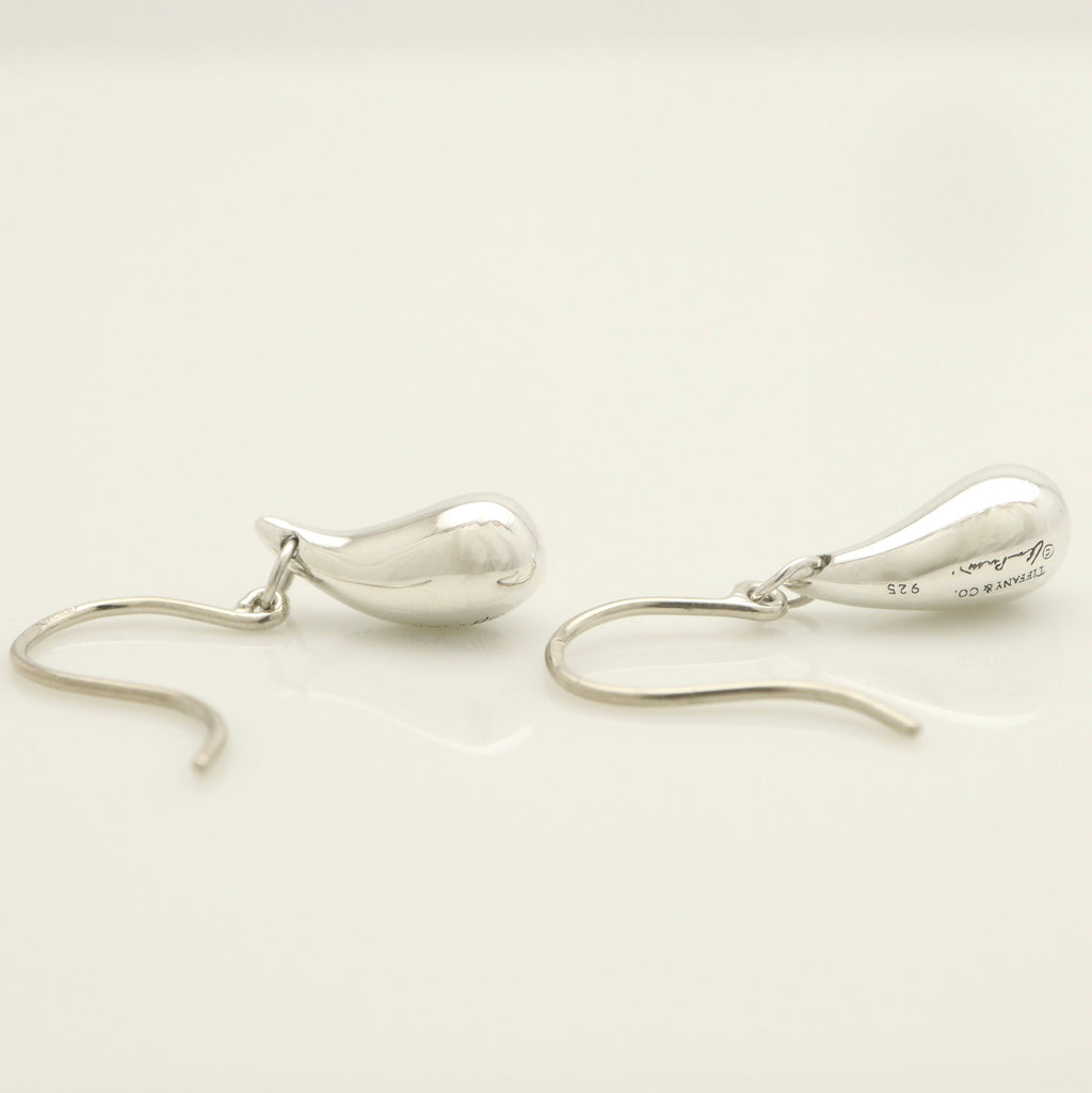 Tiffany & Co. Peretti Teardrop Dangle Earrings Sterling Silver 925