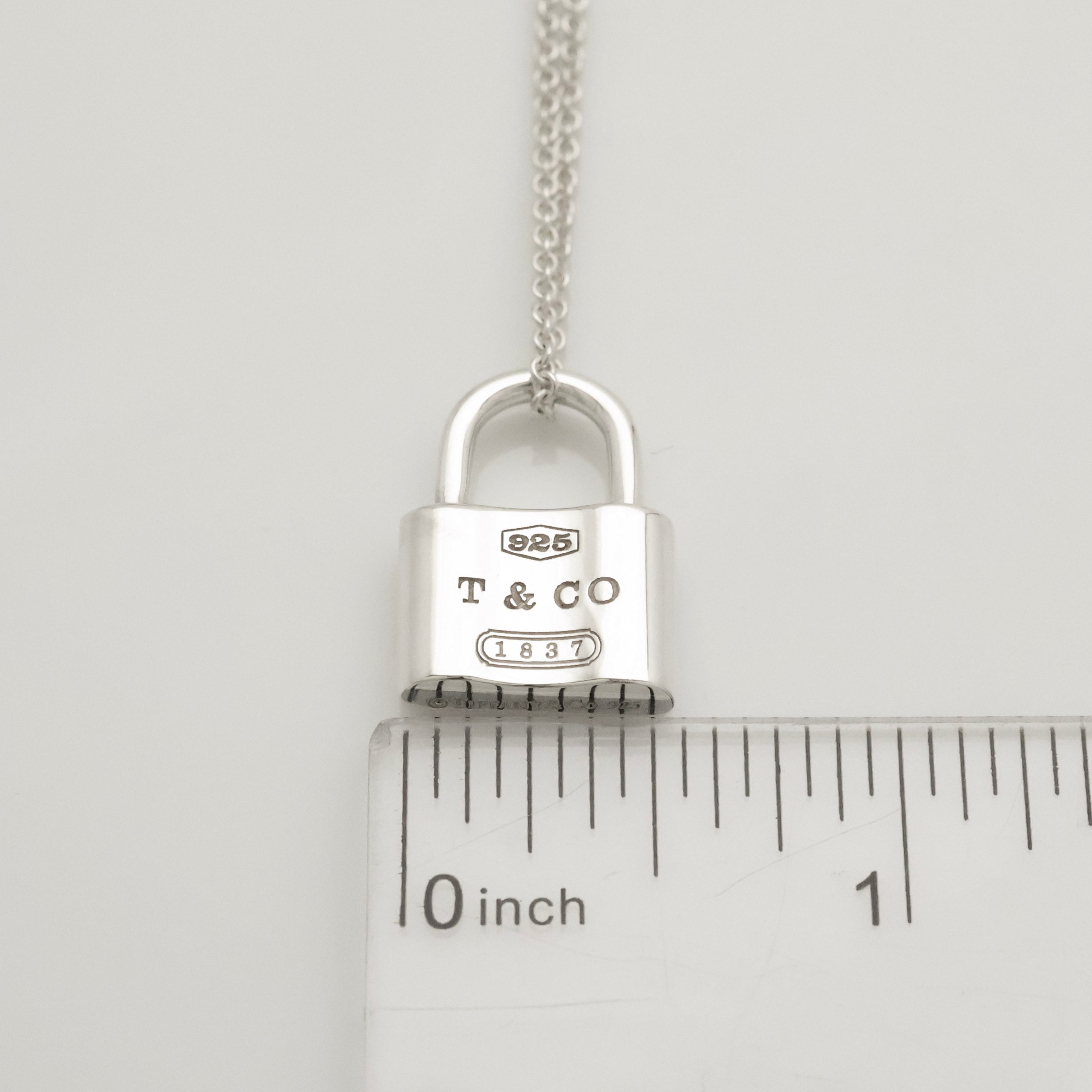 TIFFANY&Co. 1837 カデナ ロック チャーム ネックレス AG925