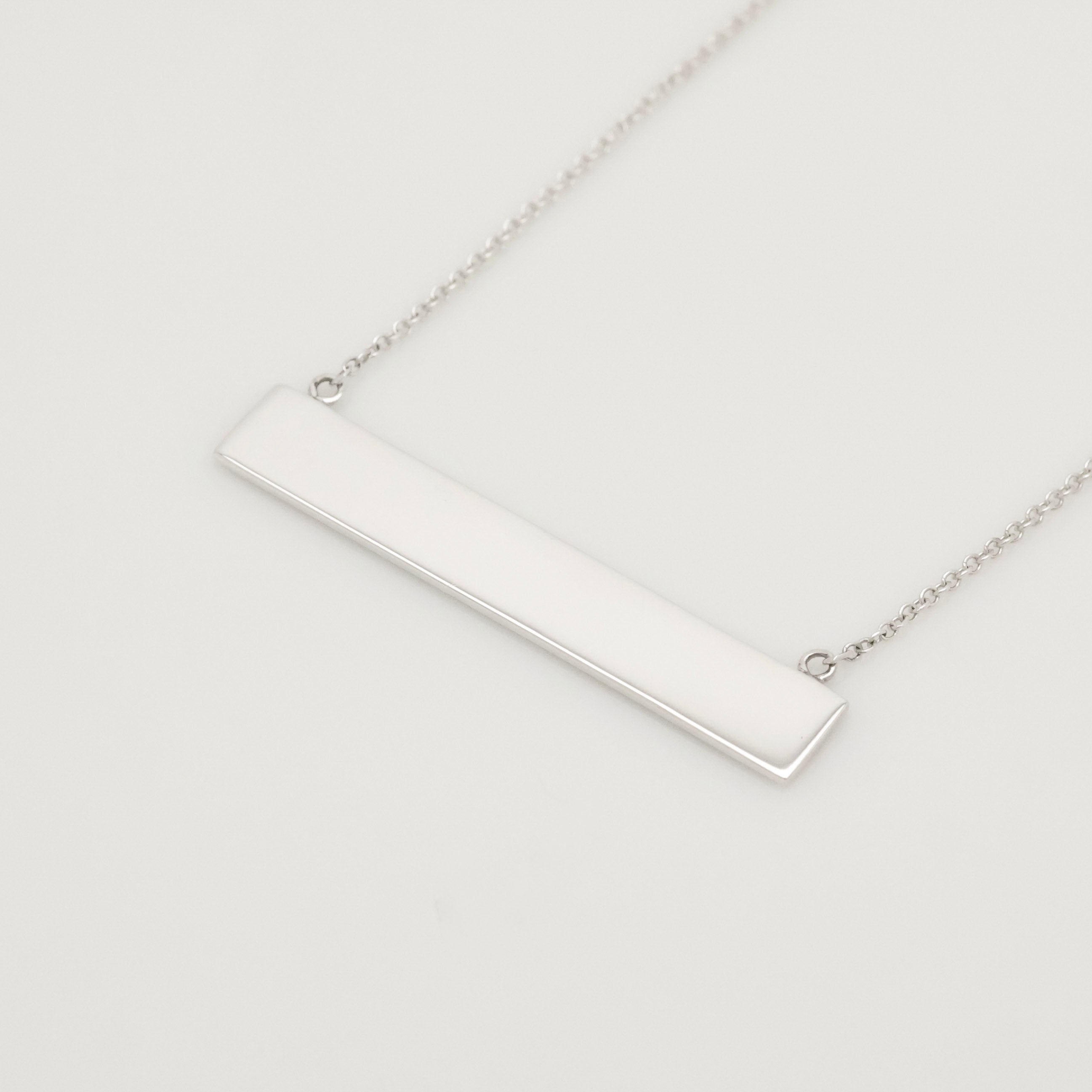 Tiffany & Co. Picasso Loving Heart Bar Necklace Sterling Silver 925