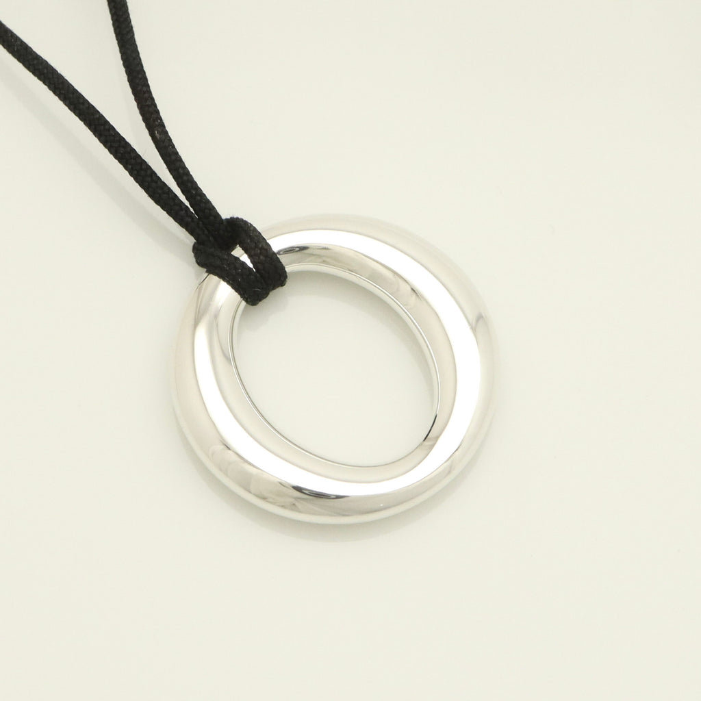  Tiffany & Co. Seviana Silk Cord Necklace Sterling Silver 925