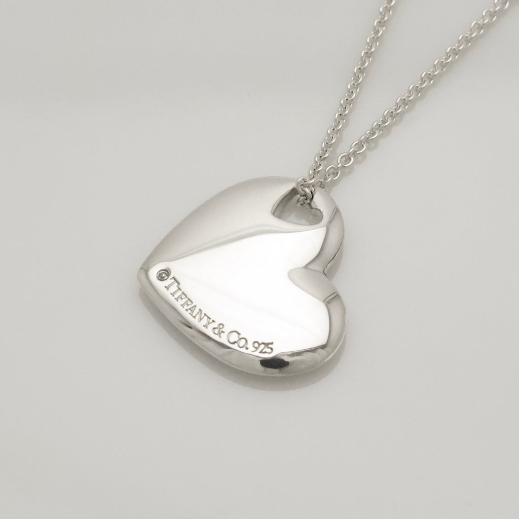 TIFFANY&Co. 2 ハート ステンシル カットアウト ネックレス AG925