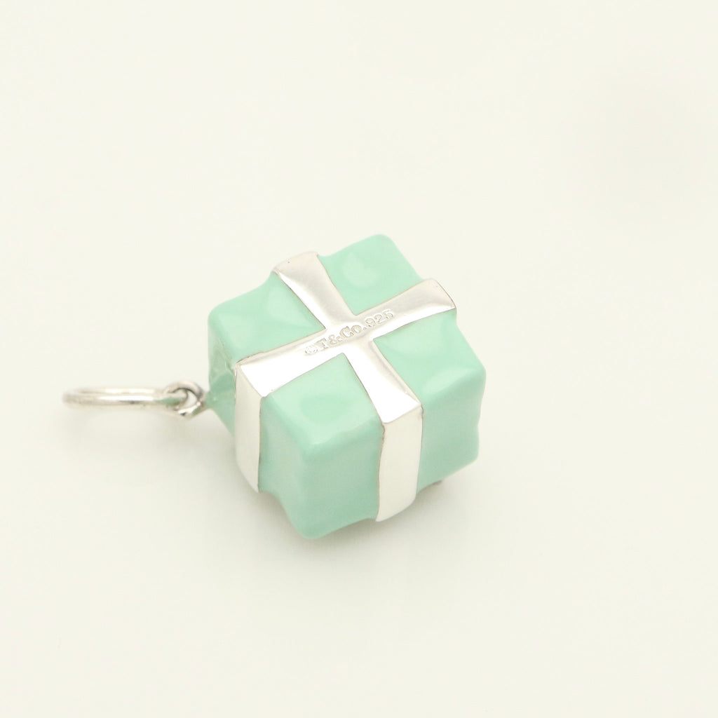 TIFFANY&Co. ギフト ボックス ブルー エナメル チャーム AG925