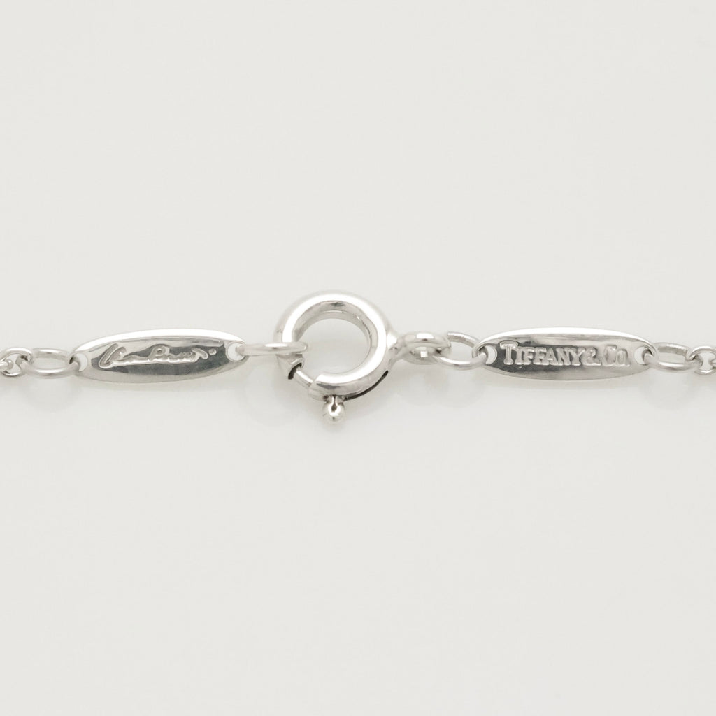 Tiffany & Co. Elsa Peretti Five 5 Teardrop Necklace Sterling Silver 925