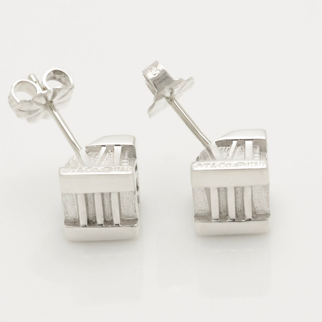 TIFFANY&Co. アトラス キューブ スタッド ピアス AG925