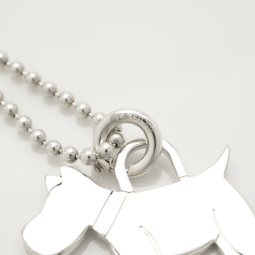 Tiffany & Co. Scottie Terrier Dog Necklacce Sterling Silver 925