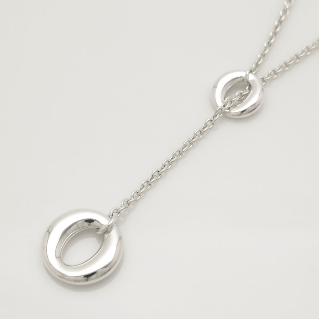 Tiffany & Co. Elsa Peretti Sevillana Lariat Necklace Sterling Silver 925