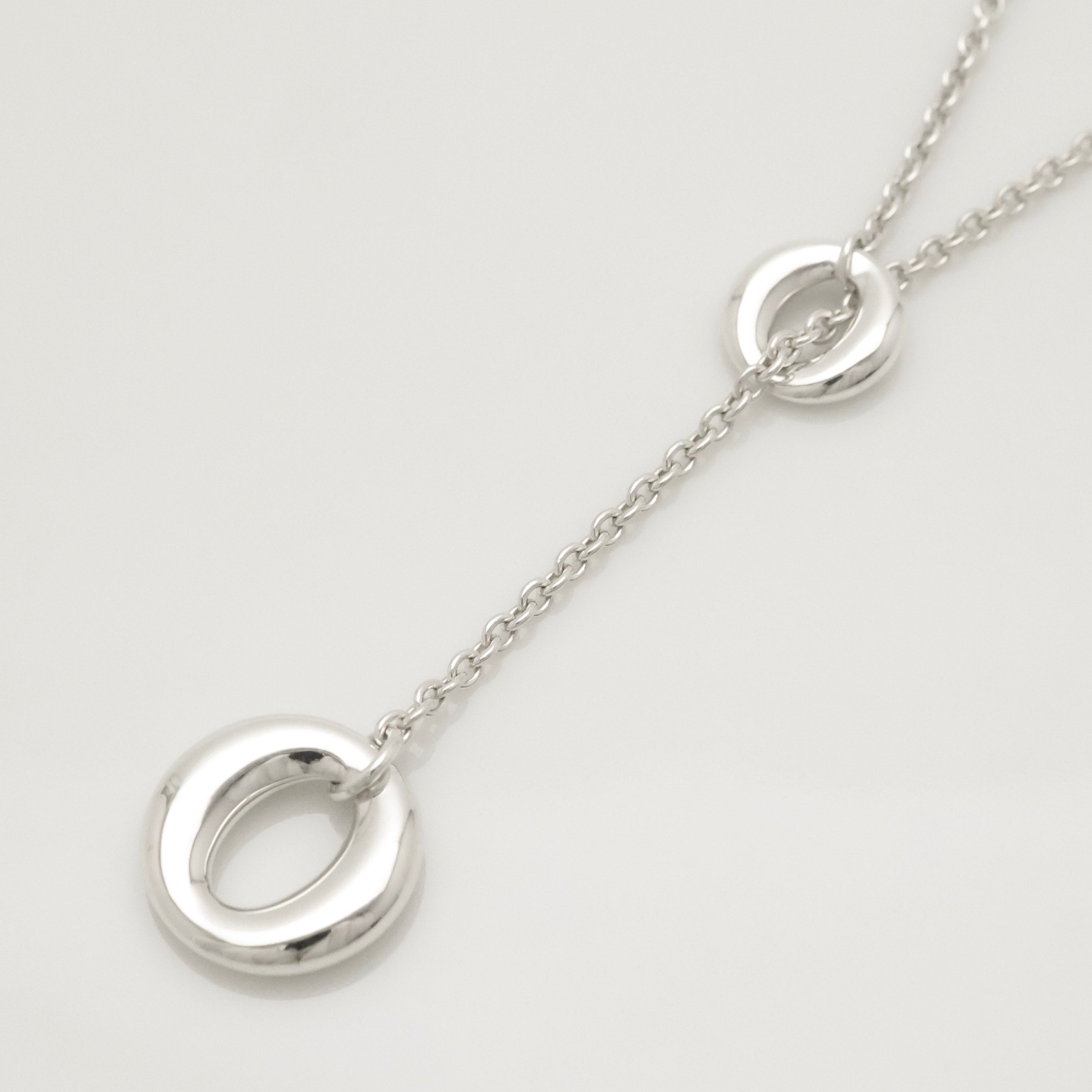 Tiffany & Co. Elsa Peretti Sevillana Lariat Necklace Sterling Silver 925