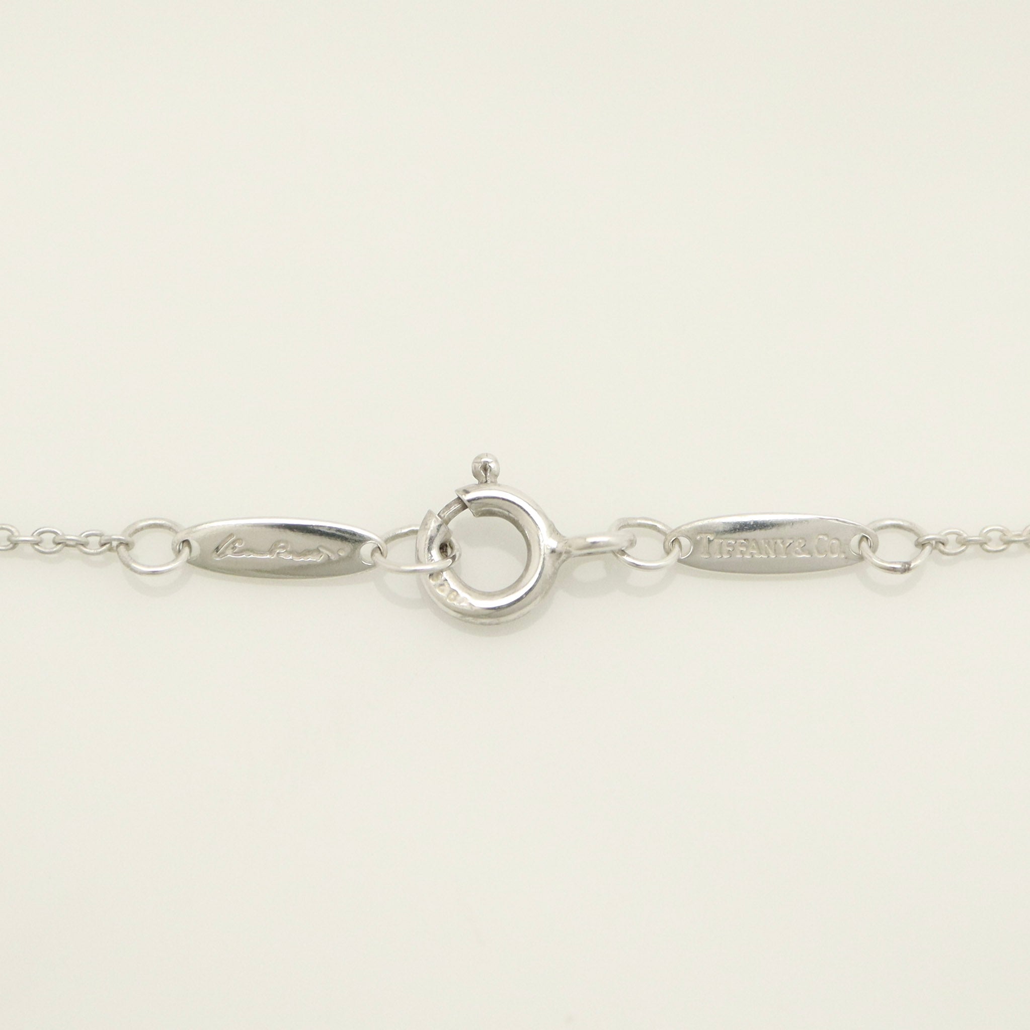 Tiffany & Co. Open Heart 16mm Pendant Necklace  Sterling Silver 925