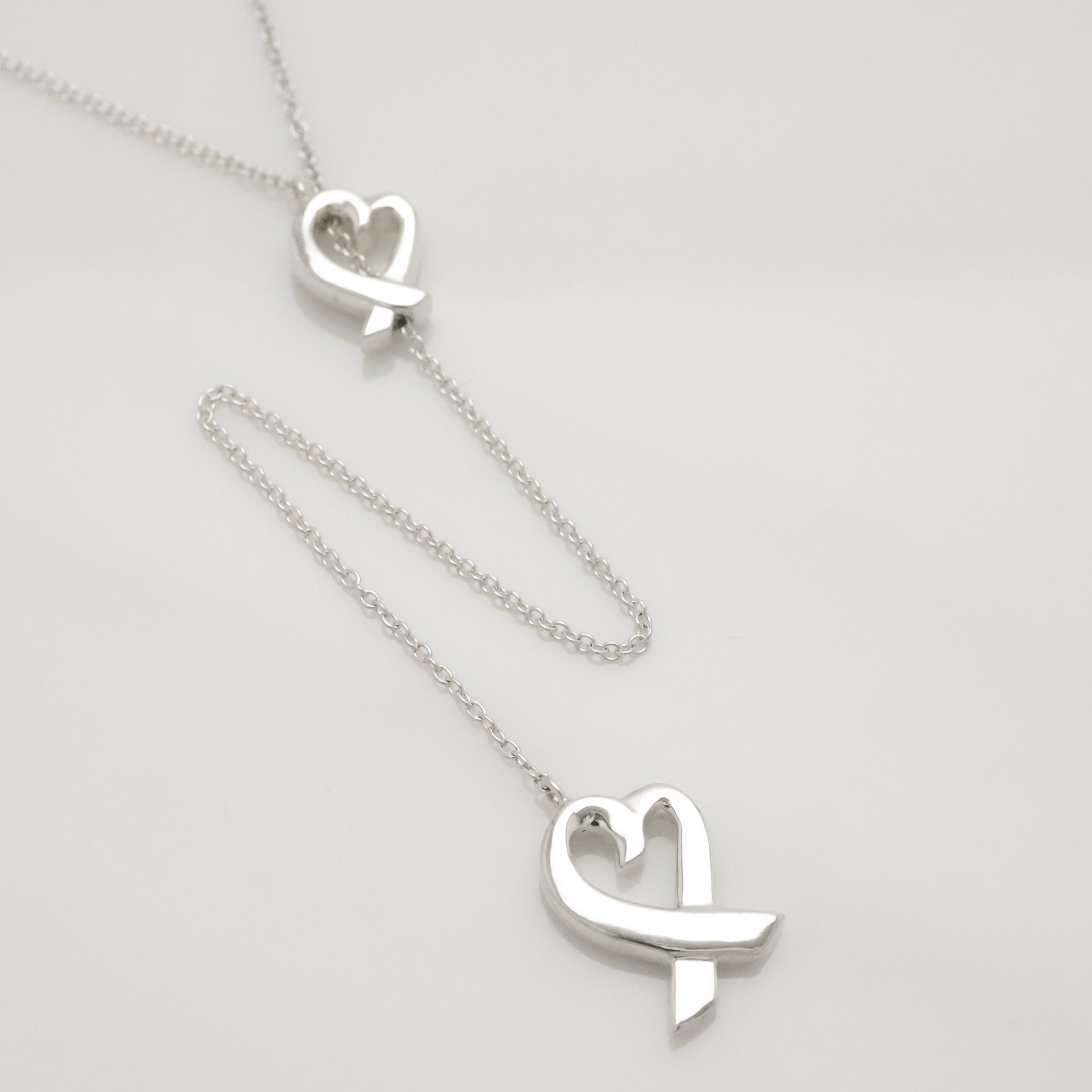 TIFFANY&Co. ラビング ハート パロマピカソ ラリアット ネックレス AG925