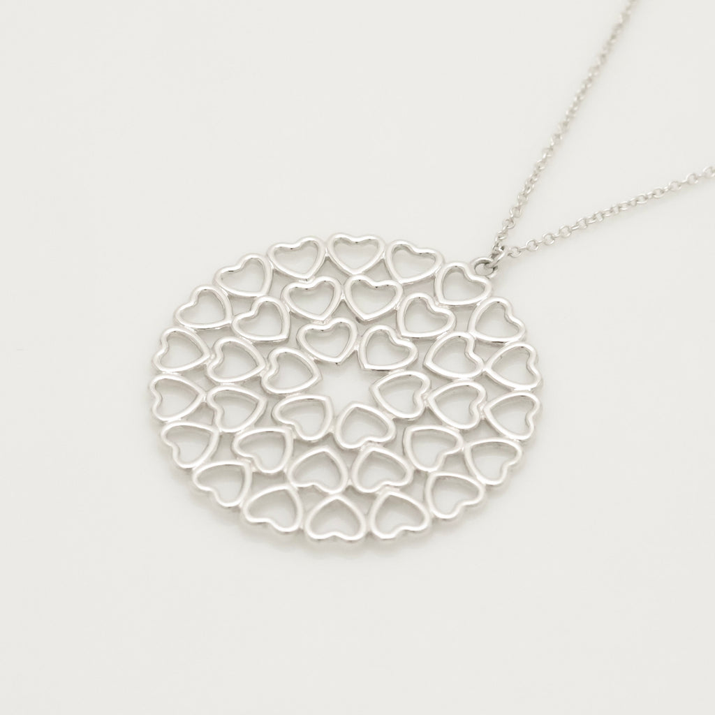TIFFANY&Co. パロマピカソ クラウン オブ ハート メダリオン ネックレス AG925