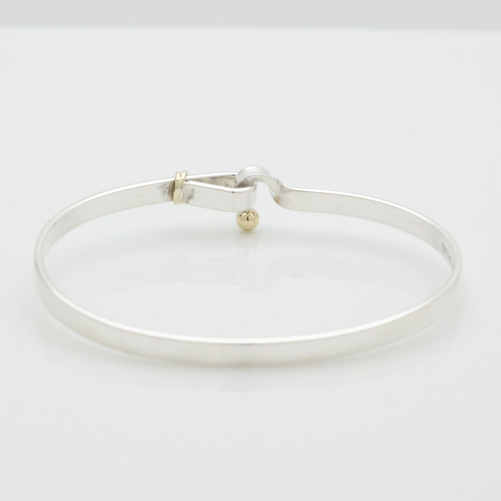 TIFFANY&Co. フック ＆ アイ バングル ブレスレット AG925 AU750