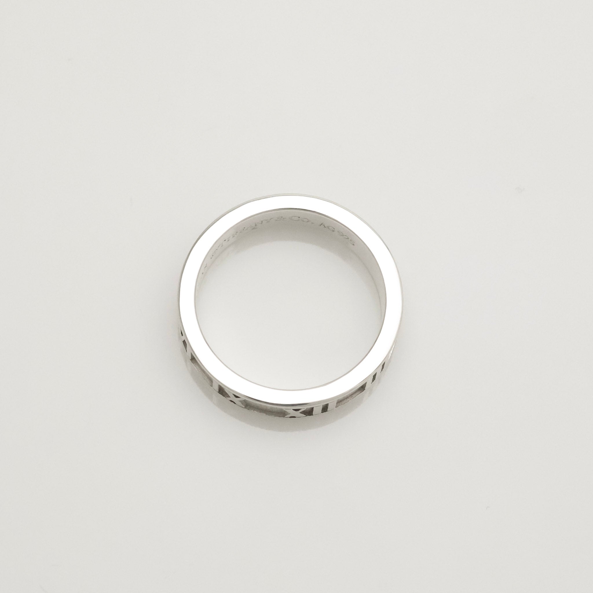 Tiffany & Co. Atlas Ring Size US 5.25 Sterling Silver 925