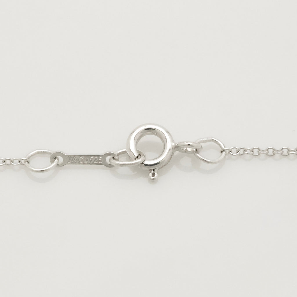 Tiffany & Co. Loving Heart Diamond Pendant Necklace Sterling Silver 925