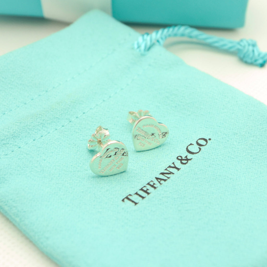 TIFFANY&Co. リターントゥ ティファニー ハート タグ スタッド ピアス AG925