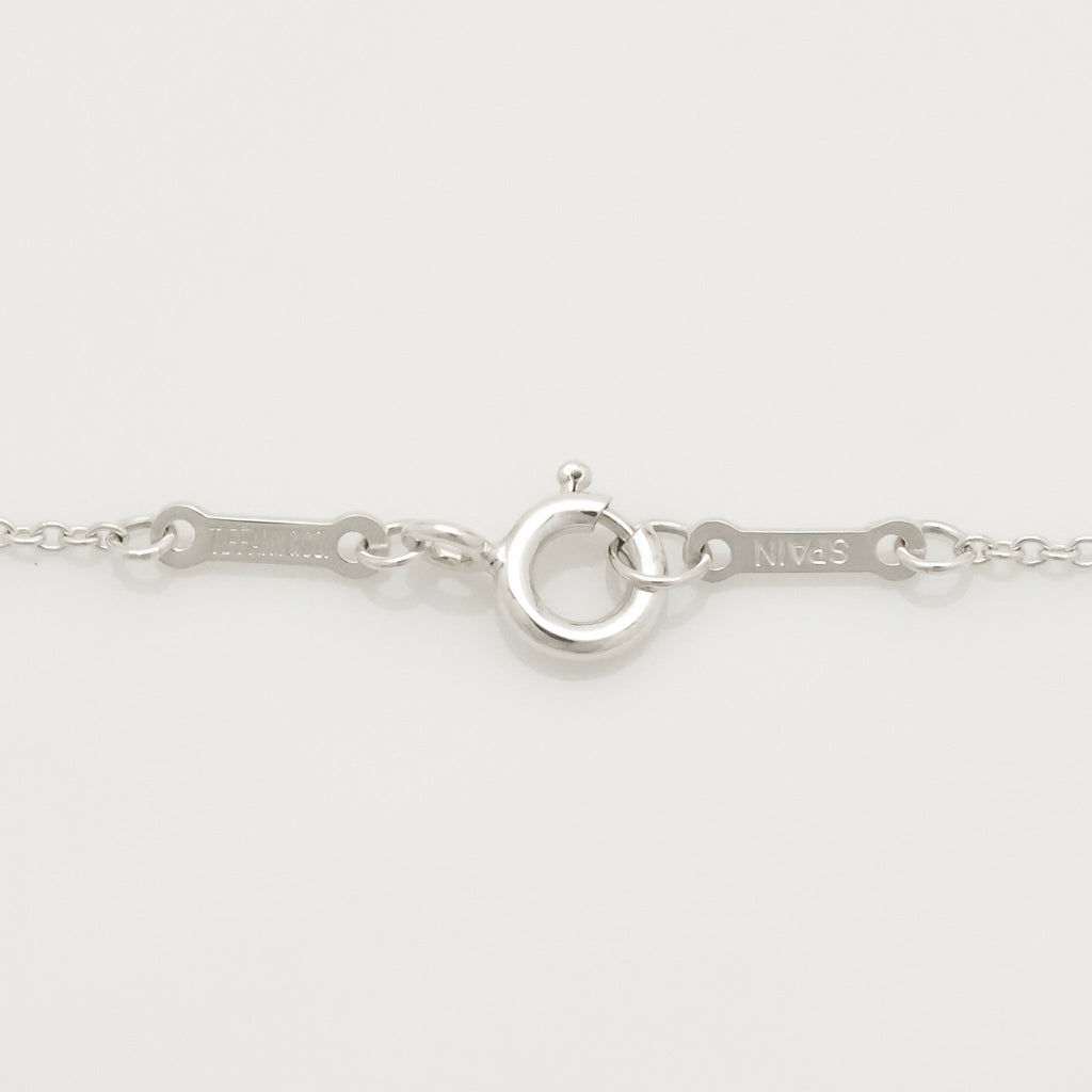 Tiffany & Co. Peretti Curved Full Heart Necklace Sterling Silver 925