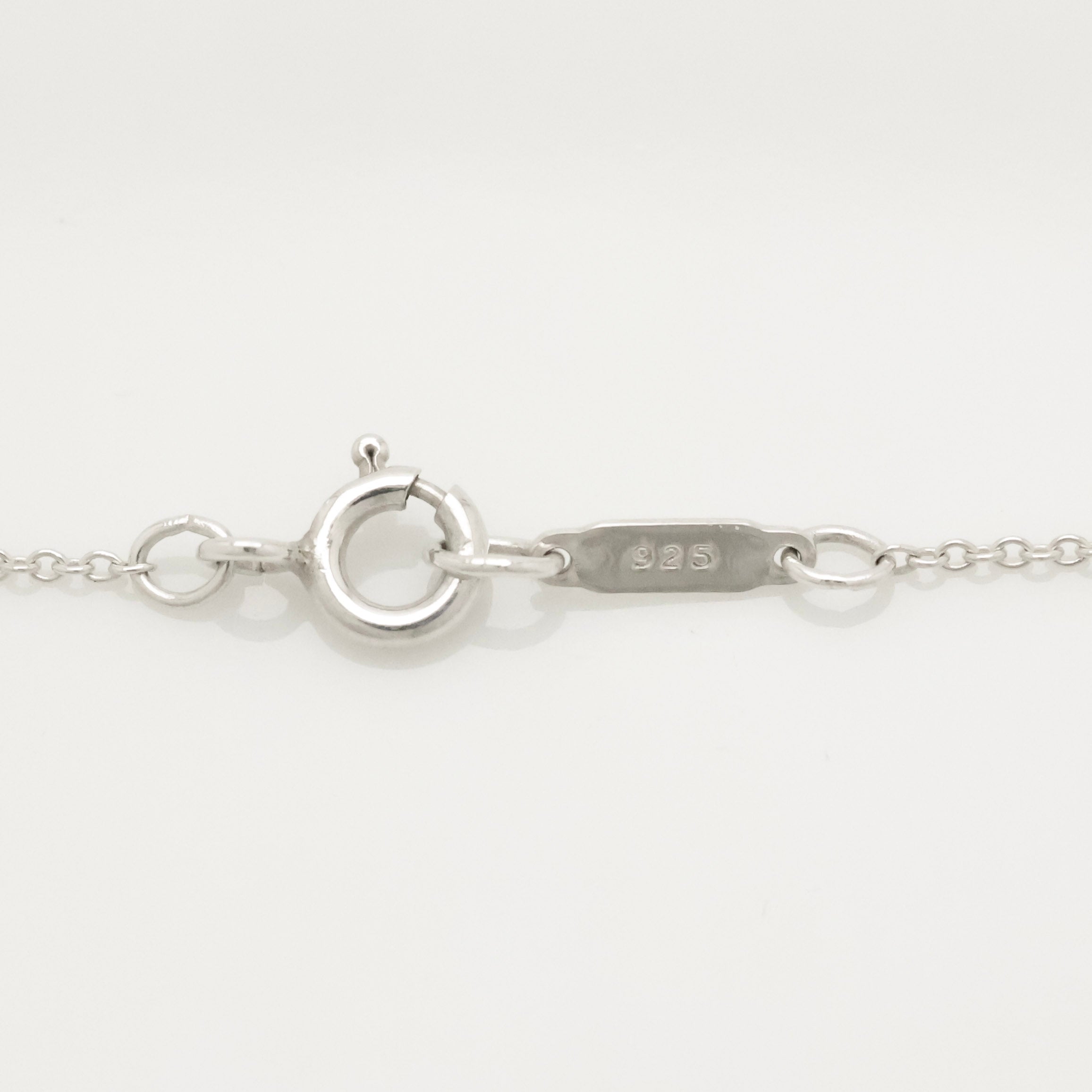 Tiffany & Co. Signature Cross Pendant Necklace Sterling Silver 925 