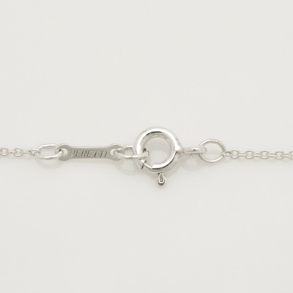  Tiffany & Co. Peretti Large  Bean Necklace  Sterling Silver 925 