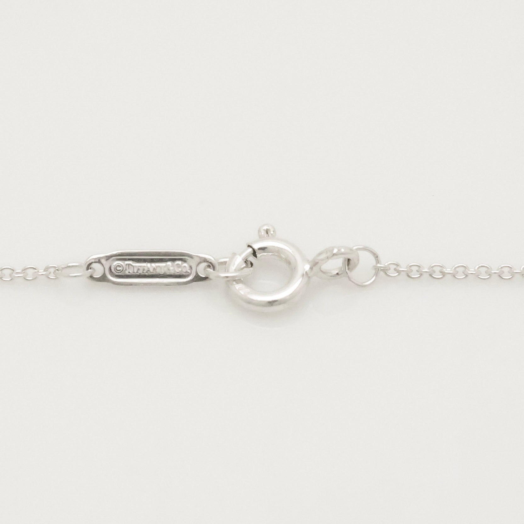 Tiffany & Co. Stencil Star Cutout Circle Necklace Sterling Silver 925 