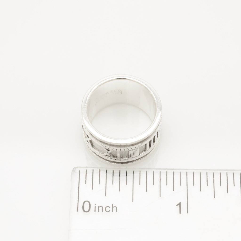 Tiffany & Co. Atlas Wide Ring Size 4.5- 5 Sterling Silver 925