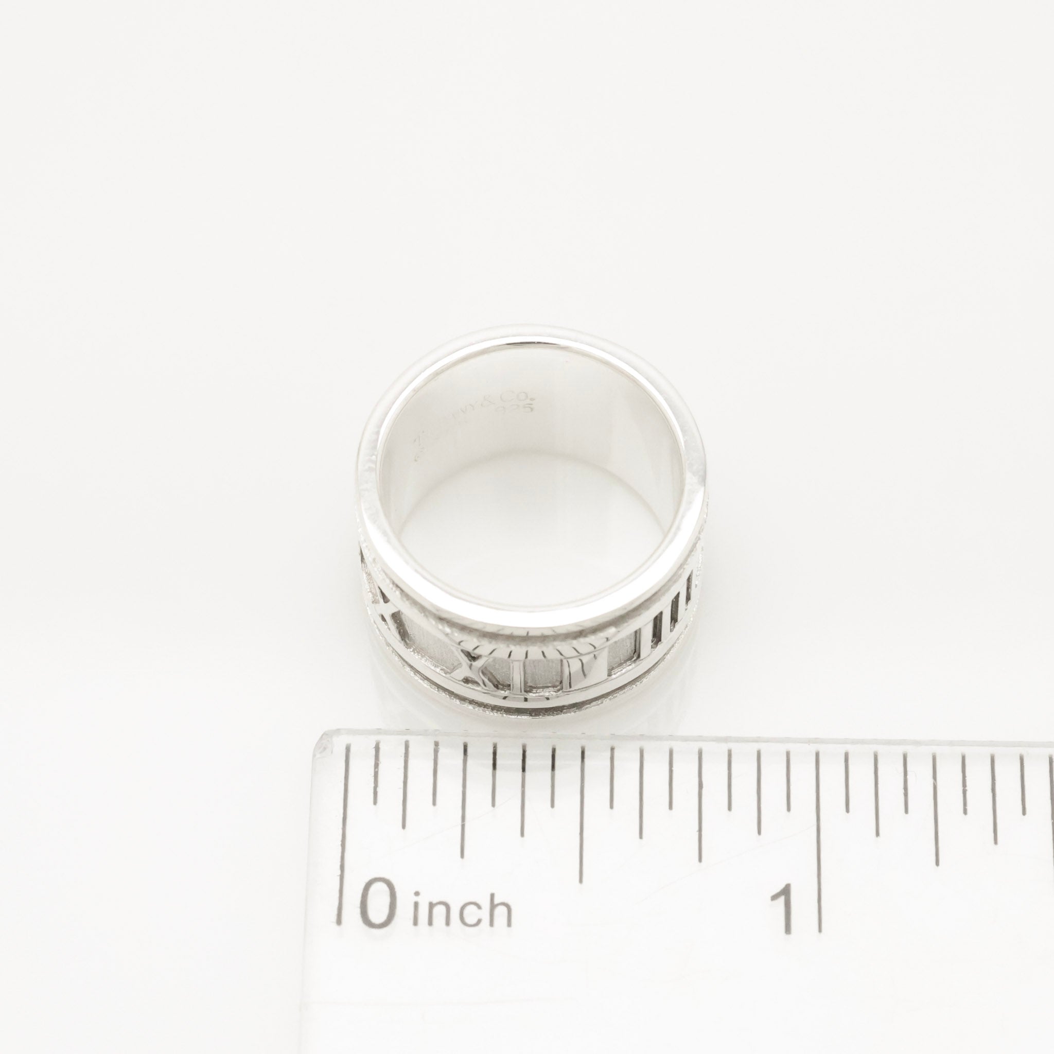 Tiffany & Co. Atlas Wide Ring Size 4.5- 5 Sterling Silver 925