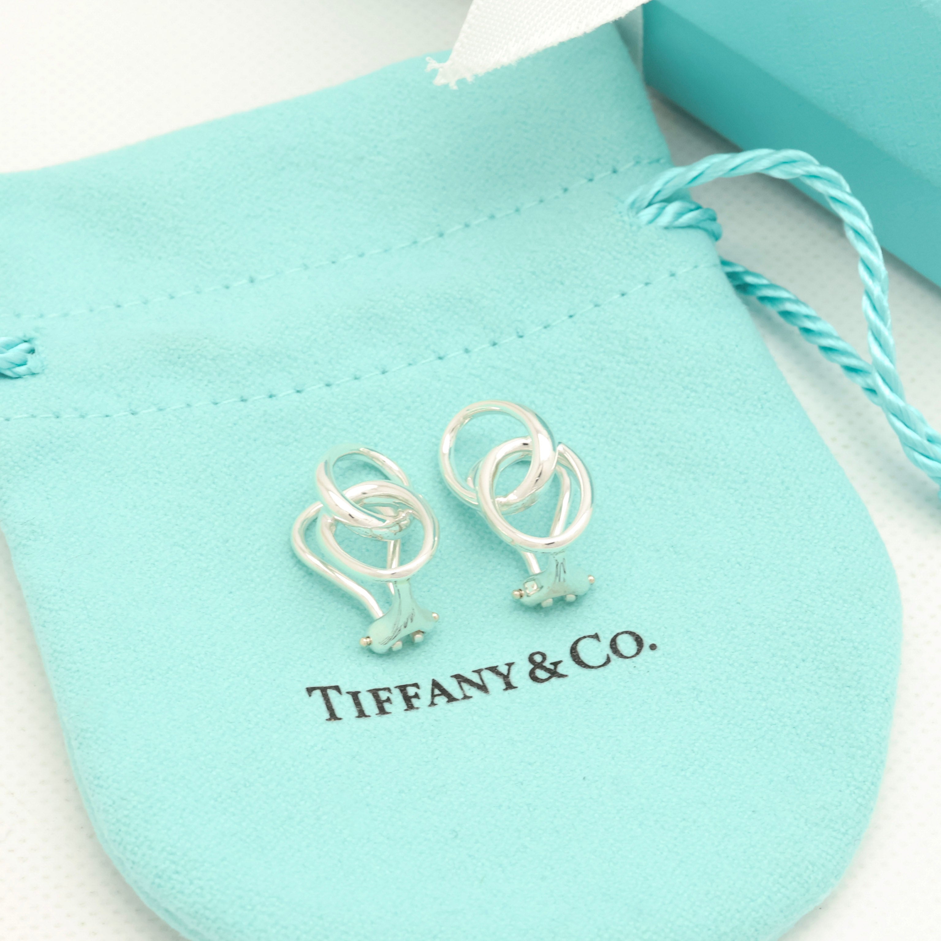 TIFFANY&Co. ダブル ループ エルサペレッティ クリップ イヤリング AG925