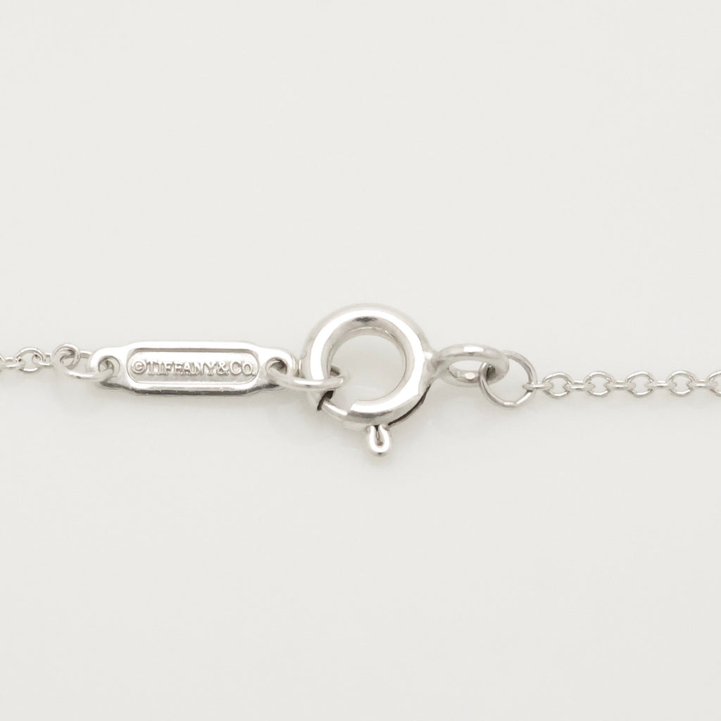  Tiffany & Co. Letter Y Notes Initial Disc Necklace Sterling Silver 925