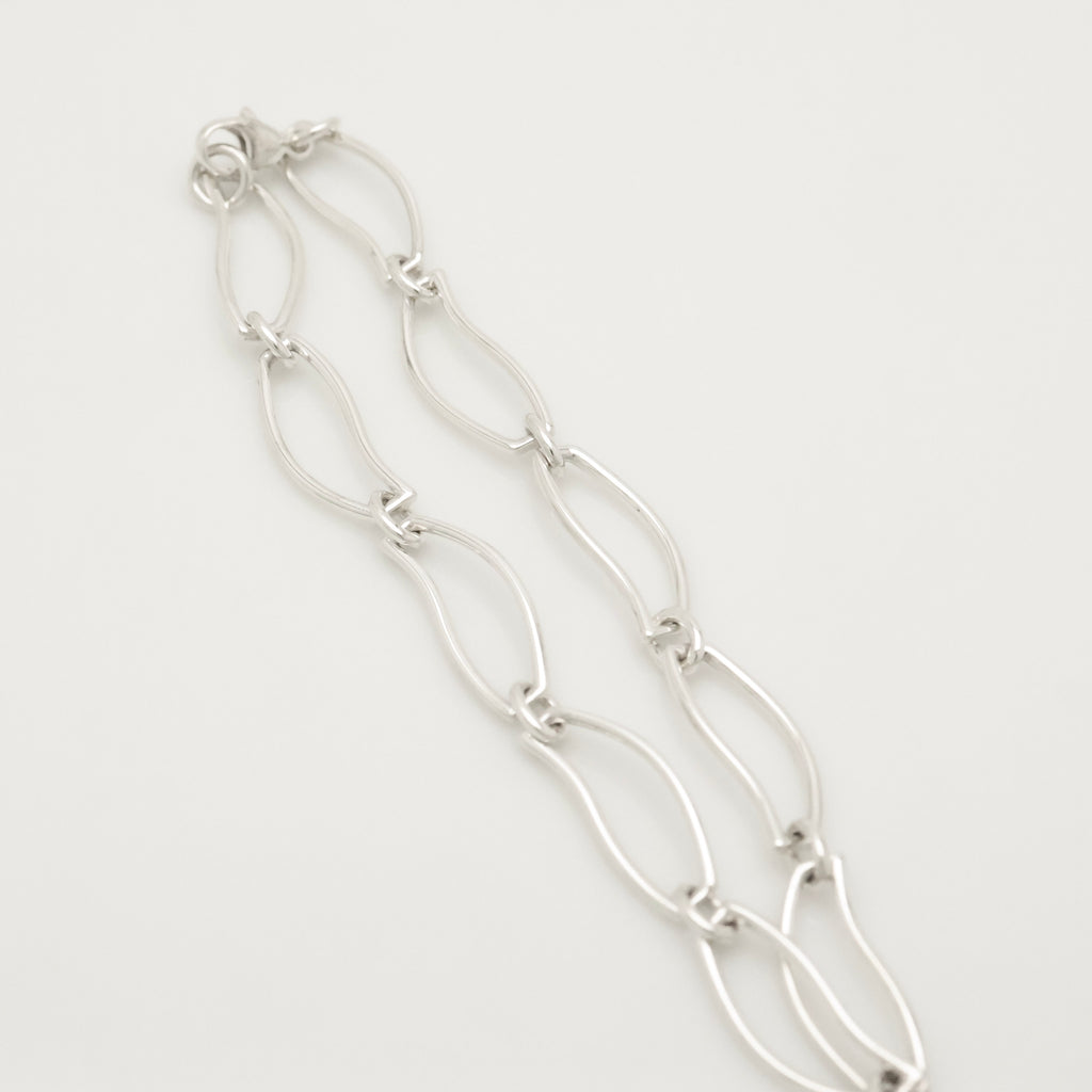 Tiffany & Co. Frank Gehry Fish Charm Bracele Sterling Silver 925