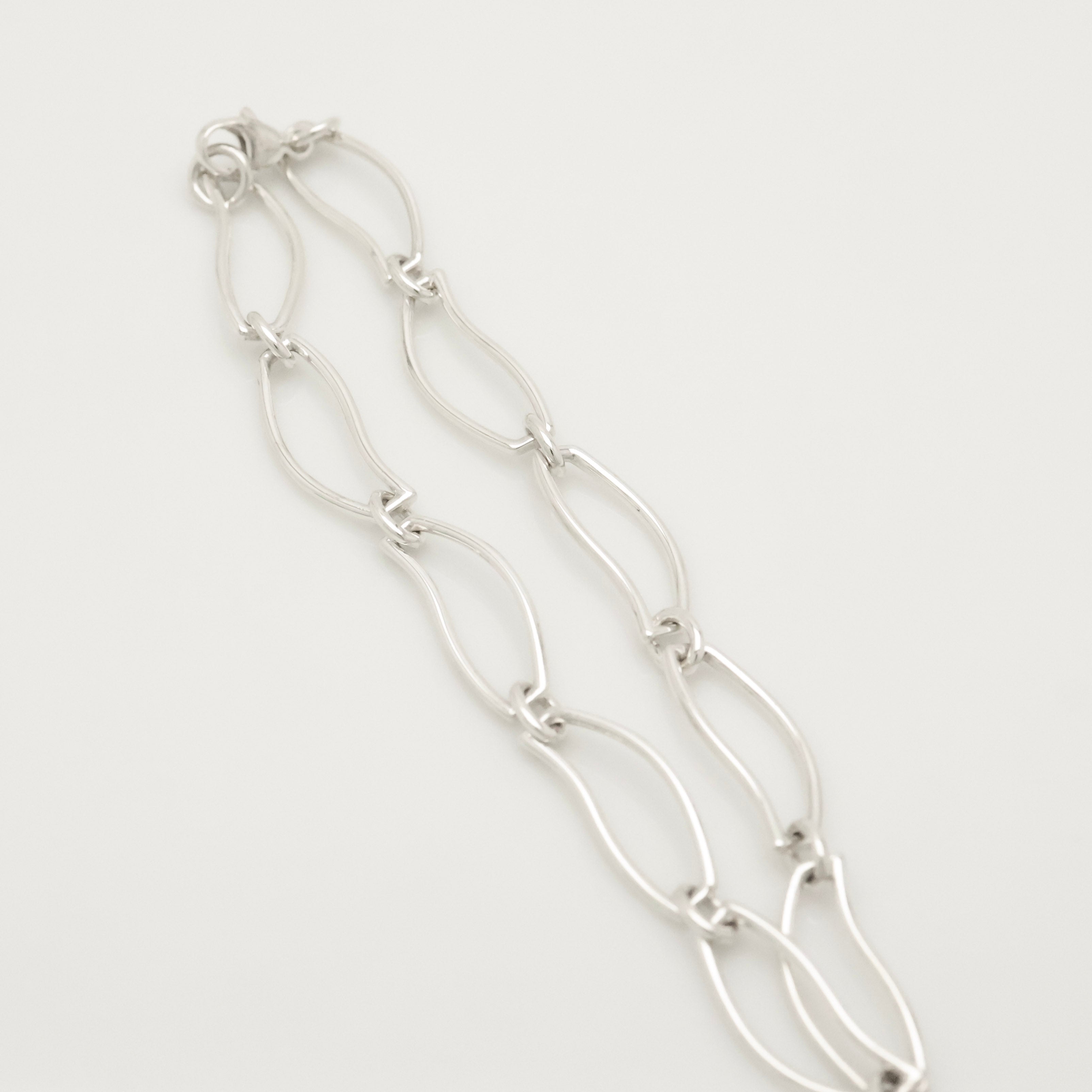 Tiffany & Co. Frank Gehry Fish Charm Bracele Sterling Silver 925