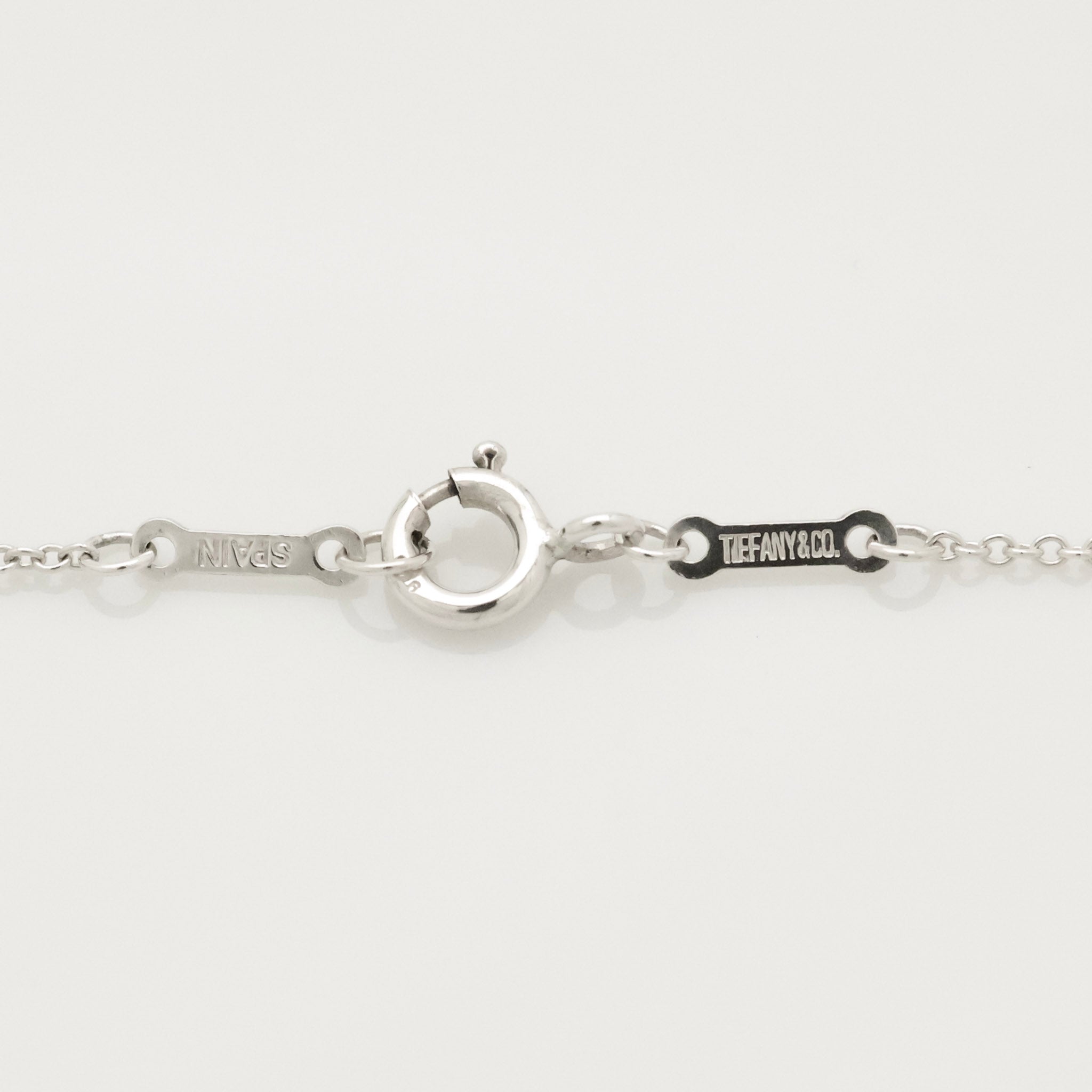 Tiffany & Co. Open Heart Pendant Necklace Sterling Silver 925
