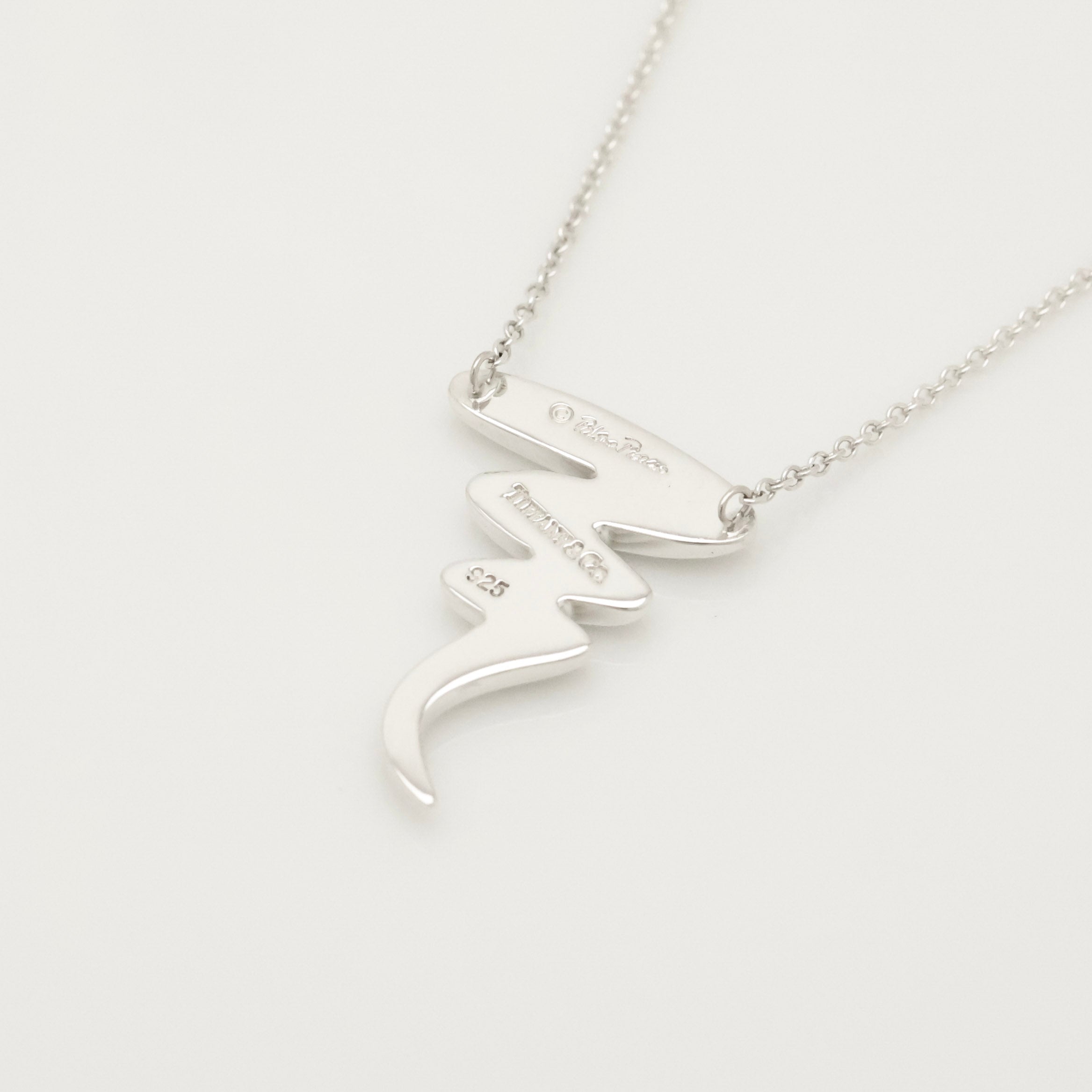 Tiffany & Co. Picasso Scribble Zig Zag Necklace Sterling Silver 925