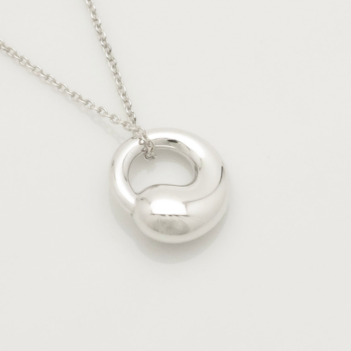  Tiffany & Co. Eternal Circle Necklace Pendant  Sterling Silver 925