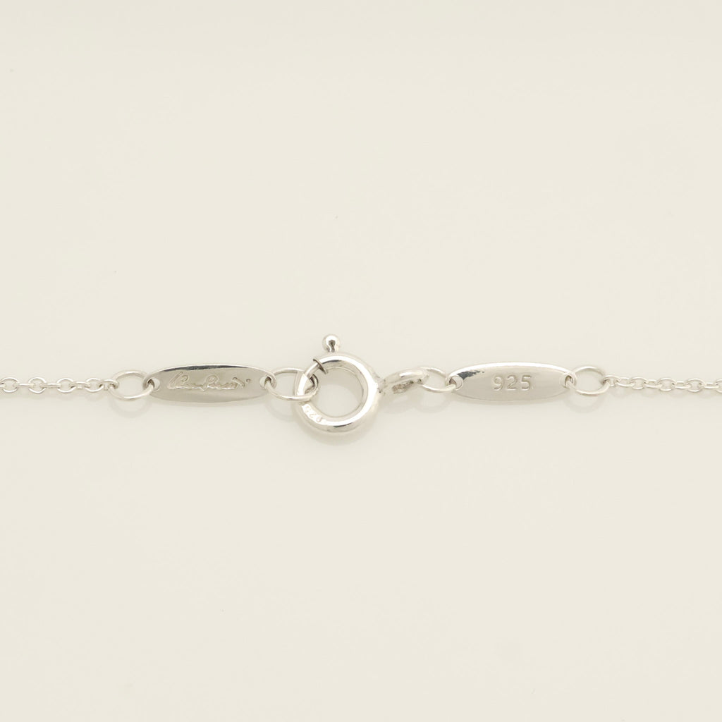 TIFFANY&Co. オープンハート 16mm 2P ダイヤモンド エルサペレッティ ネックレス AG925