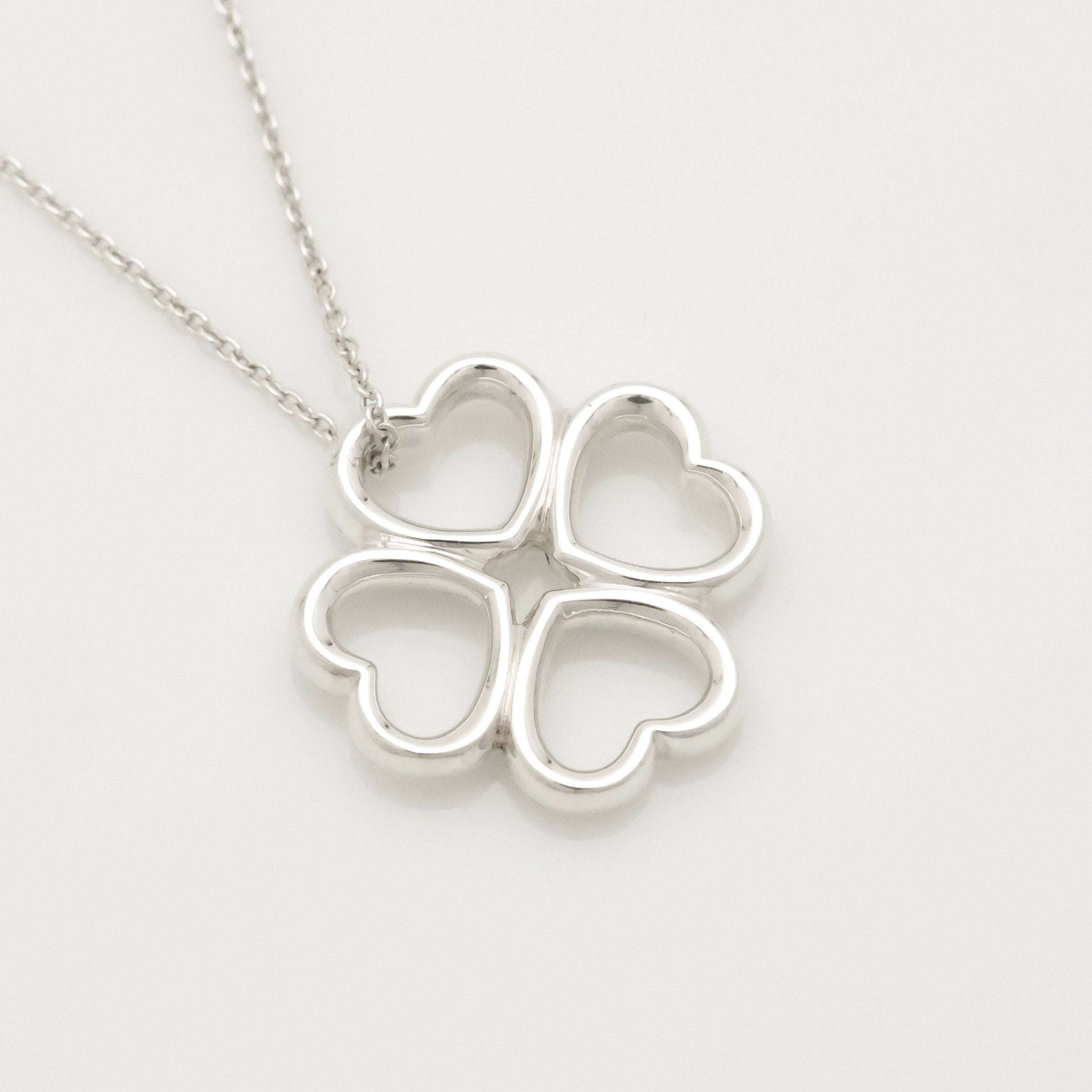 TIFFANY&Co. クローバー ハート ネックレス AG925