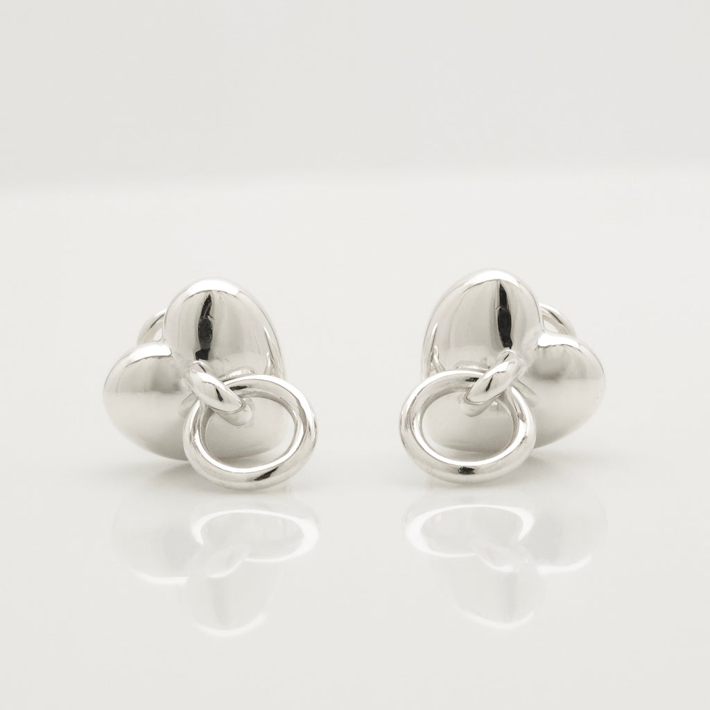 Tiffany & Co. Heart Door Knocker Earrings  Sterling Silver 925