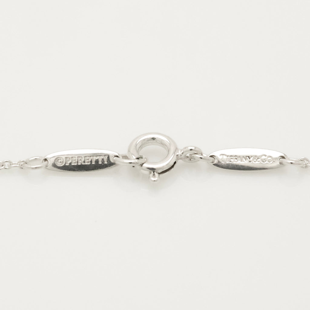 Tiffany & Co. Open Heart Pendant Necklace Sterling Silver 925