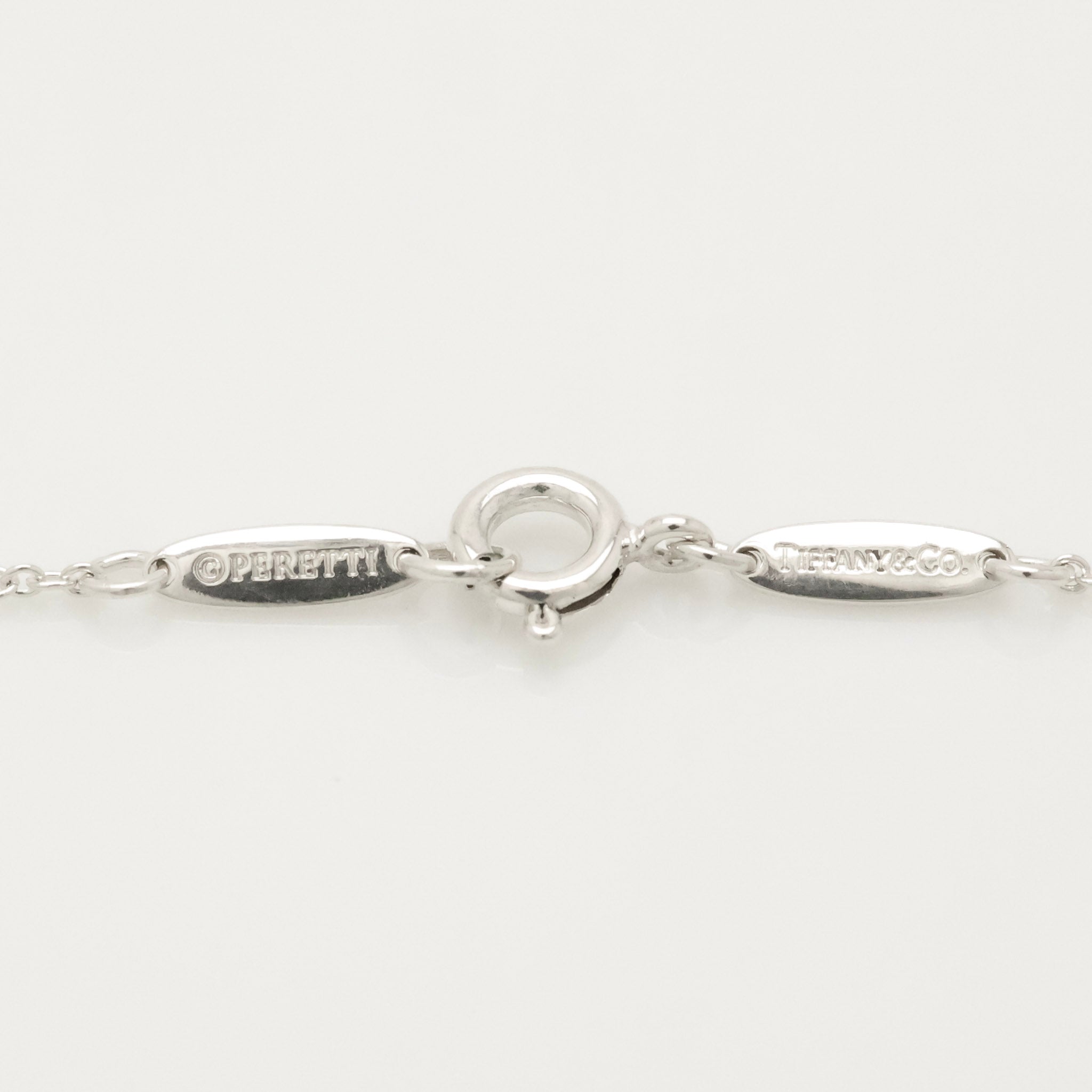 Tiffany & Co. Open Heart Pendant Necklace Sterling Silver 925
