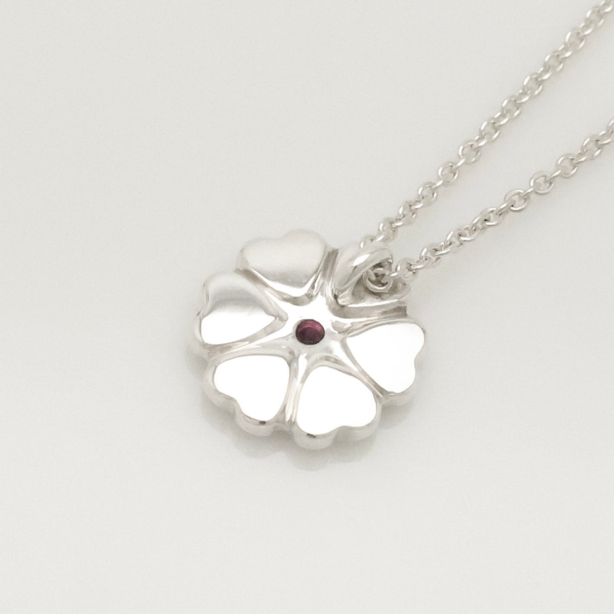Tiffany & Co. Crown of Heart Pink Sapphire Necklace Sterling Silver 925