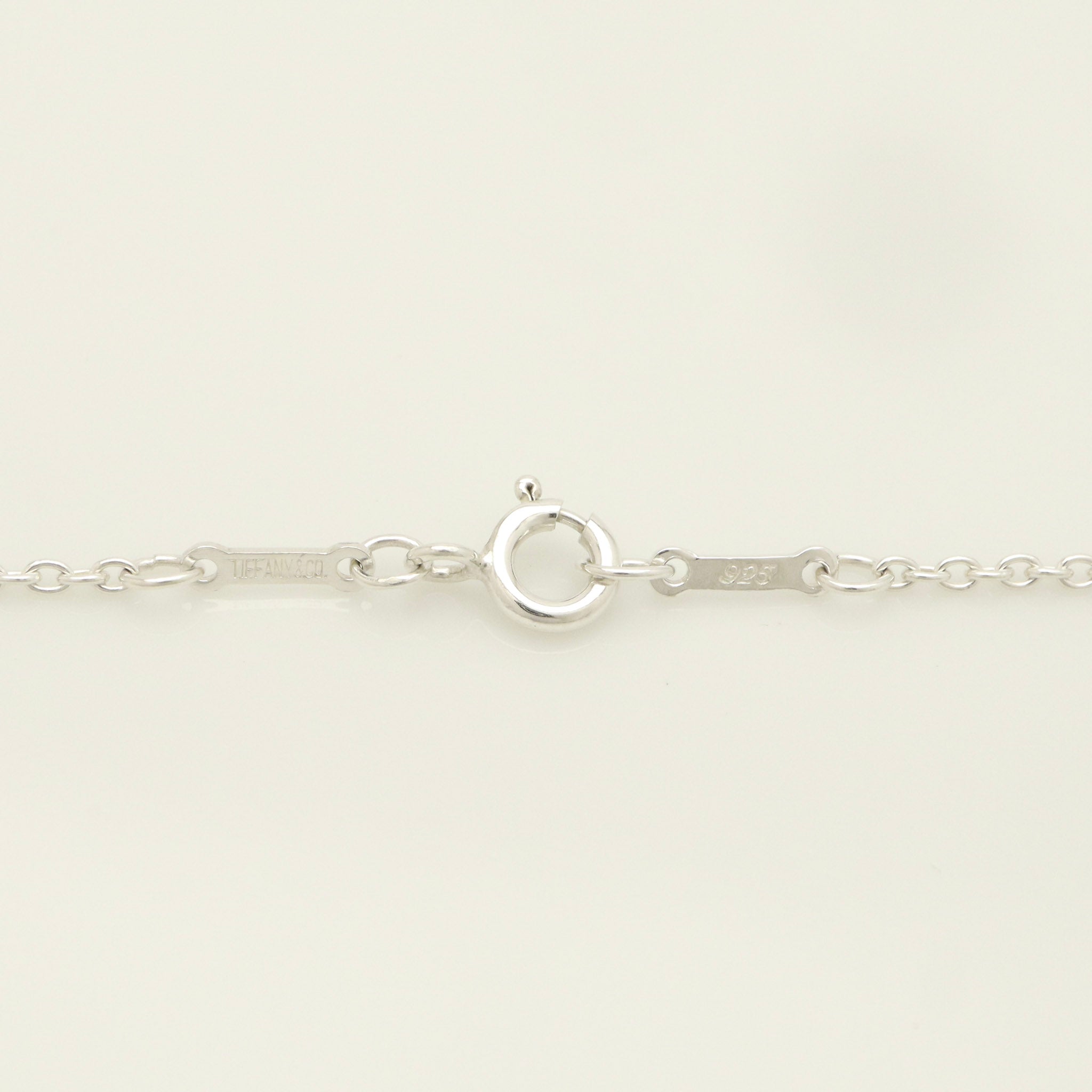 Tiffany & Co. Open Heart Pendant Necklace Sterling Silver 925