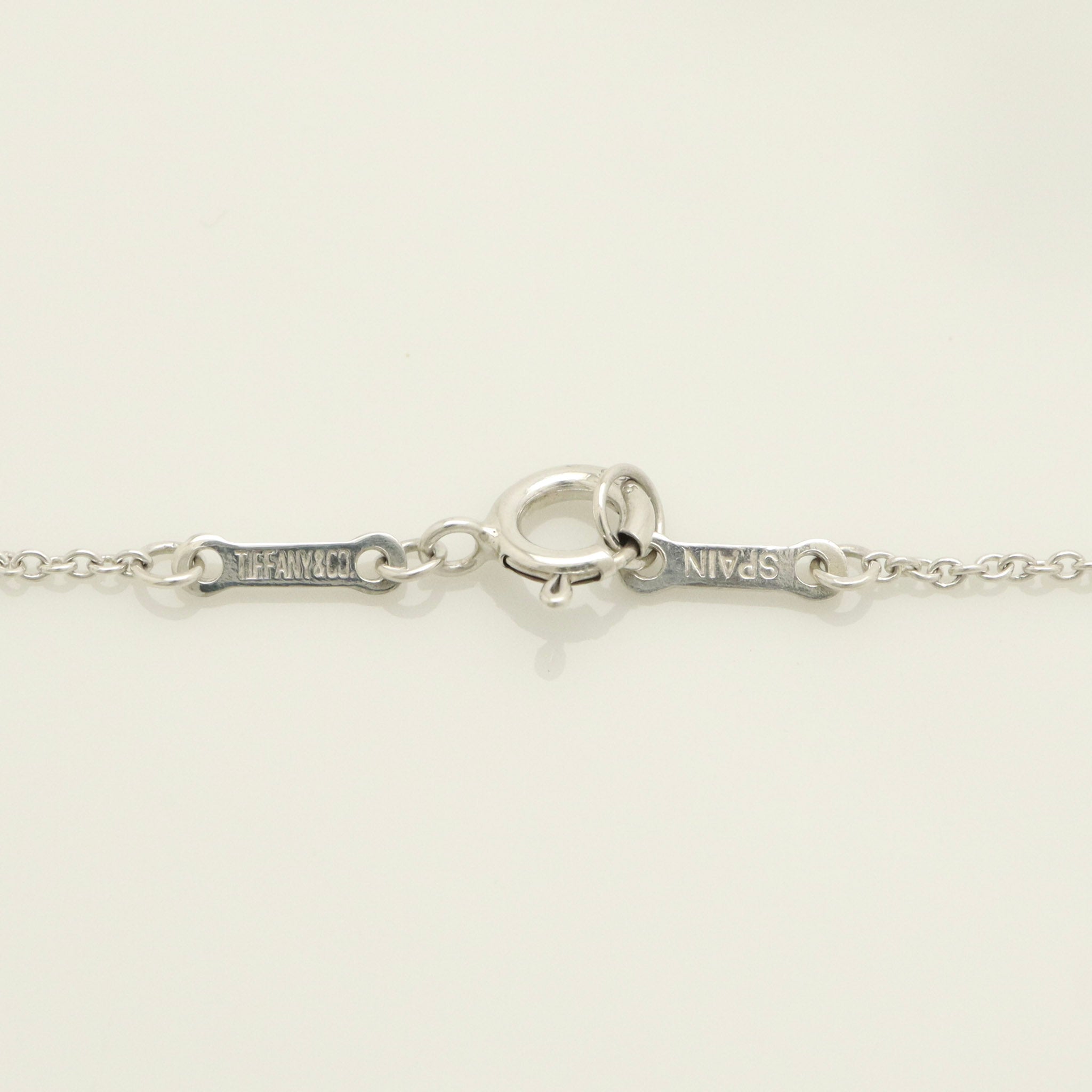 Tiffany & Co. Round Circle Disc Necklace Pendant  Sterling Silver  925