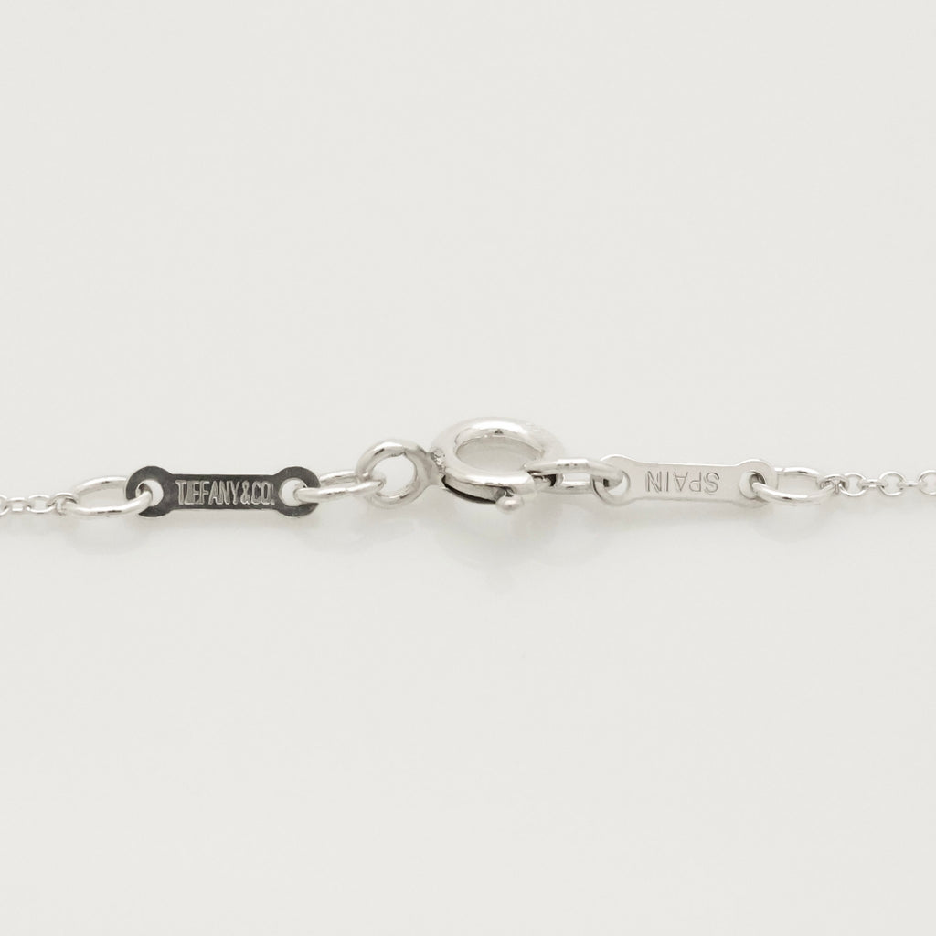 Tiffany & Co. Open Heart 16mm Pendant Necklace  Sterling Silver 925