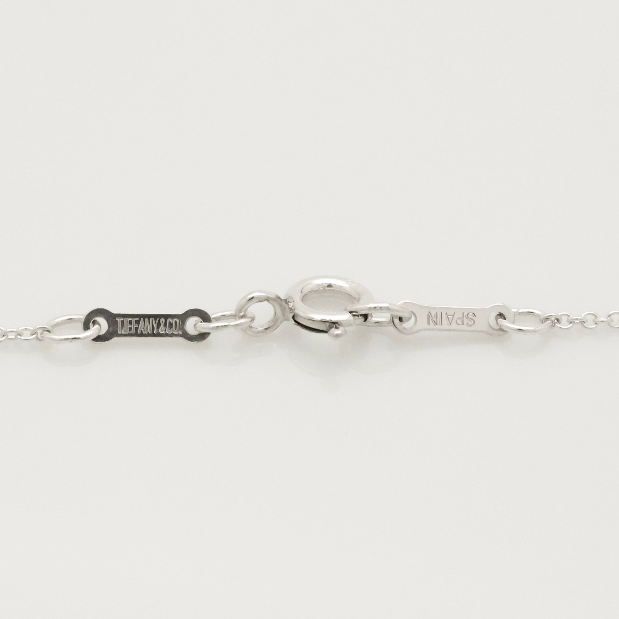 Tiffany & Co. Open Heart 16mm Pendant Necklace  Sterling Silver 925